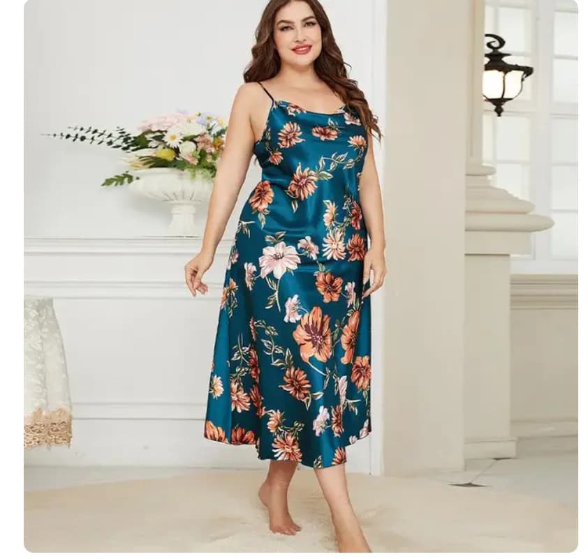 XL-5XL grande taille Sexy jarretelle chemise de nuit vêtements de nuit Lingerie été femmes chemise d
