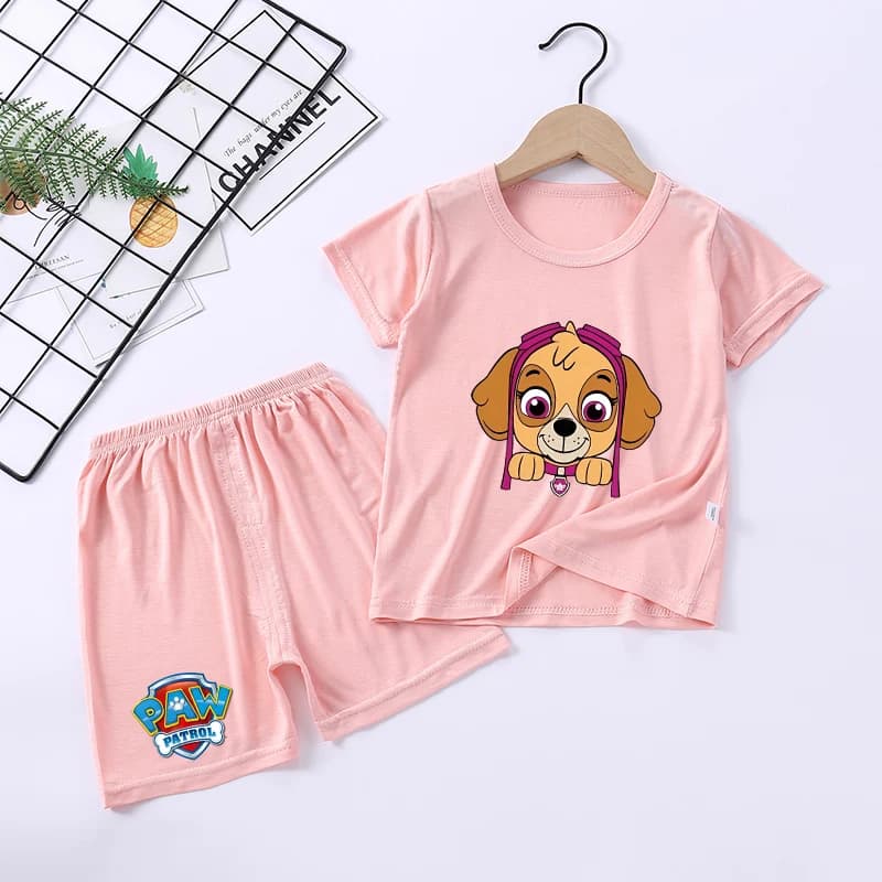 Ensemble de pyjama Paw Patrols Chase Skye, vêtements d'été pour la maison, pyjama de dessin animé Ka