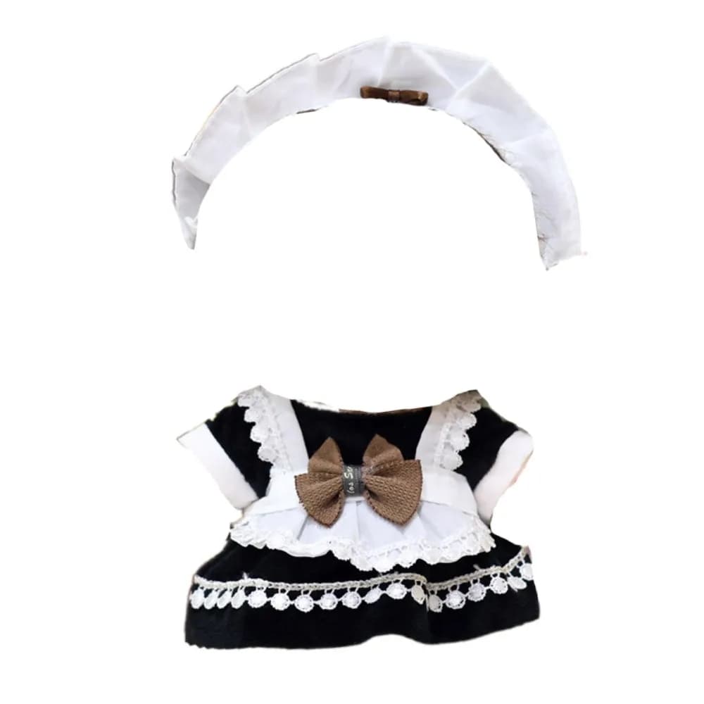 Anime Idol Butter fur s for Kids Girls, Maid Uniform, White Puppy Tablier fur s, Cute Plush fur ses,