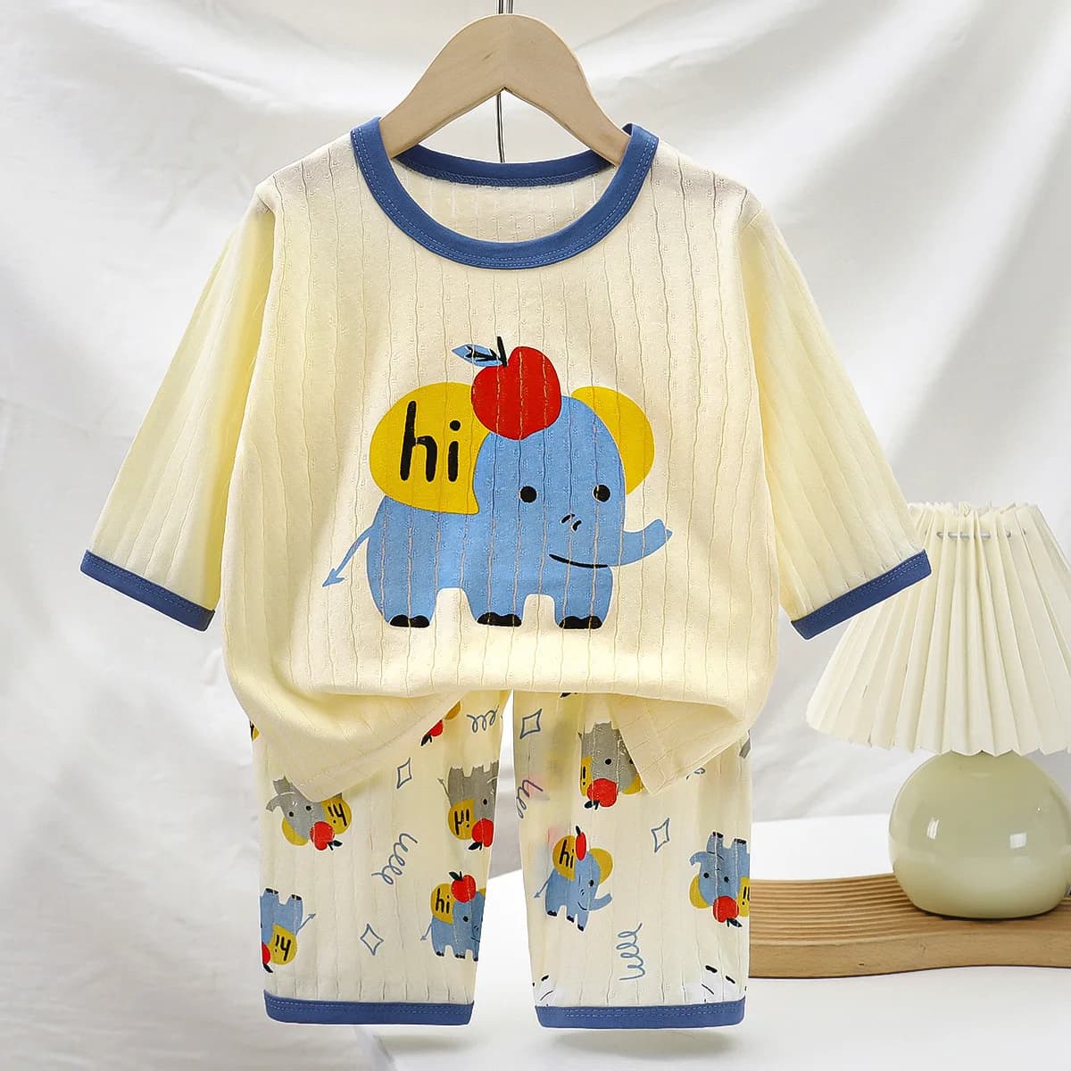 Ensemble de pyjamas en coton pour bébé garçon et fille, 2 pièces, pour l'été, pyjamas pour enfants