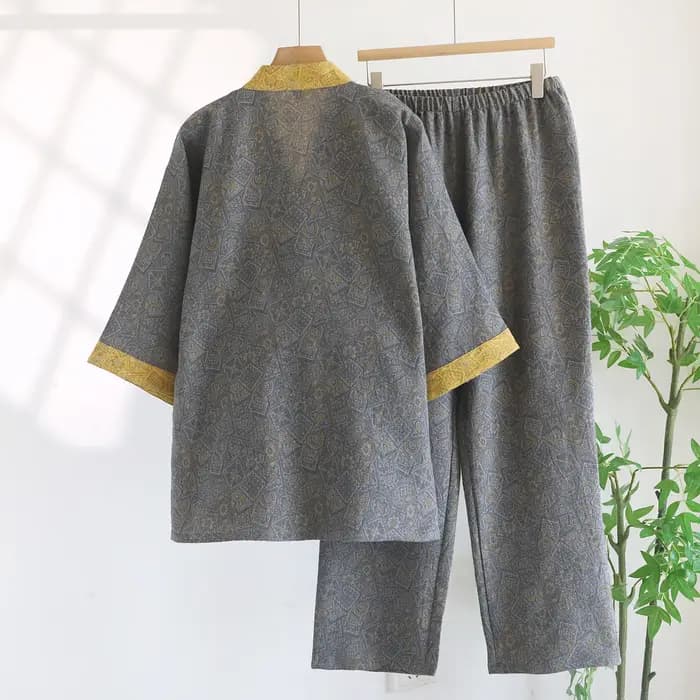 Ensemble pyjama Kimono de Style japonais pour hommes