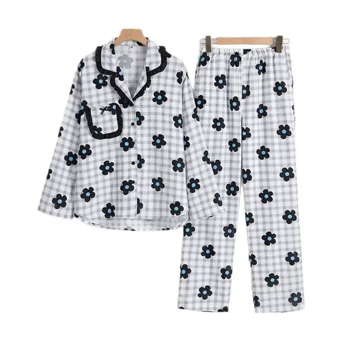 Pyjama Femme Printemps 2026 Nouvelle Collection Ample Grande Taille Décontracté Ensemble Deux Pièces