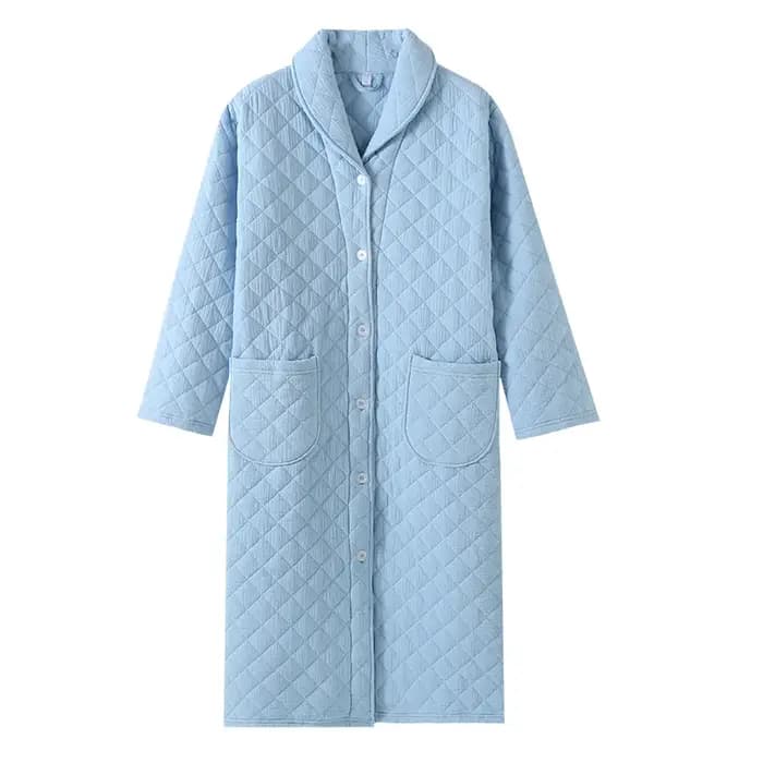 Automne hiver femmes chaud coton avec remplissage Robe dames peignoir femme à manches longues
