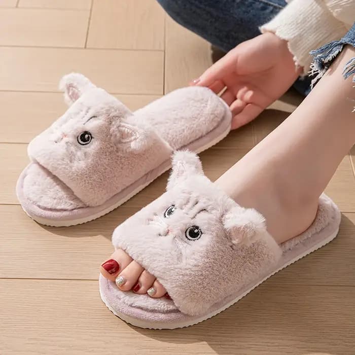 Nouvelles pantoufles moelleuses unisexe pour femme et fille