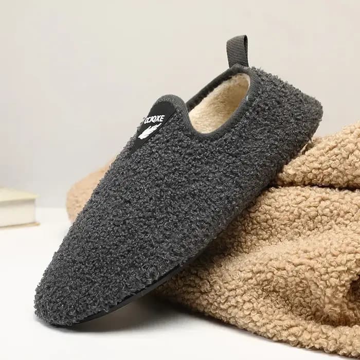 ELUVA pantoufles d'hiver chaudes pour hommes femmes antidérapantes anti-dérapant intérieur extérieur maison chaussures