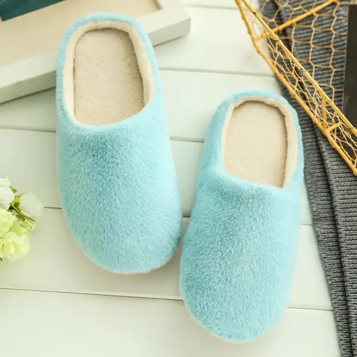 Pantoufles de chambre en peluche pour femmes