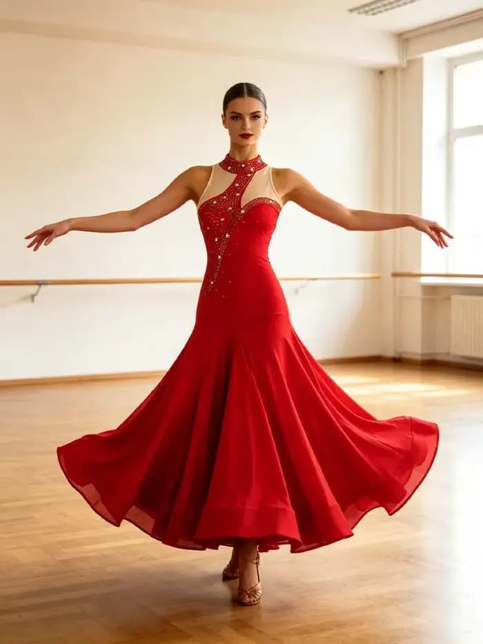 Robes de danse de salon standard pour adultes