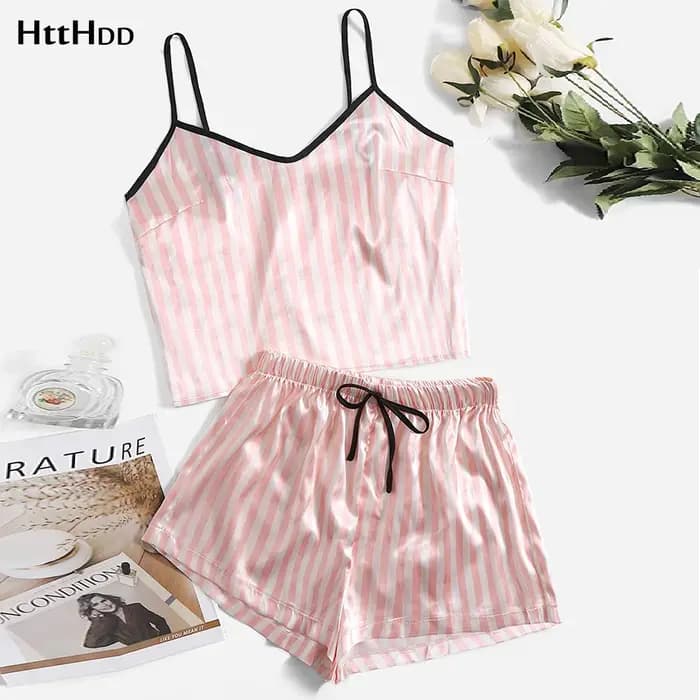 Ensemble pyjama d'été Sexy pour femmes