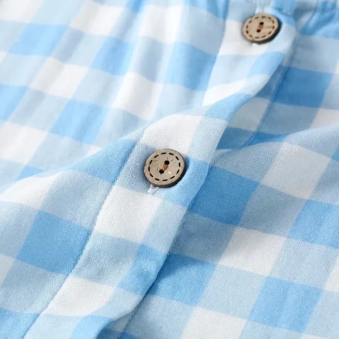 2025 chemise de nuit à carreaux femmes pur coton Double couche gaze vêtements