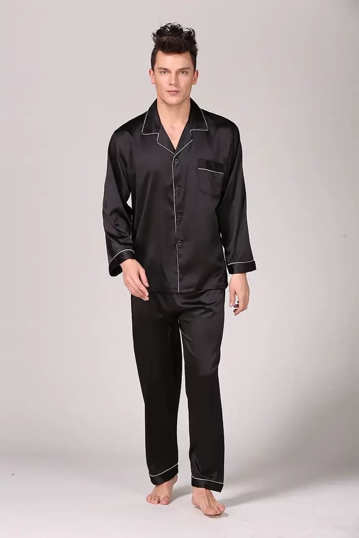 Ensemble pyjama en satin pour homme
