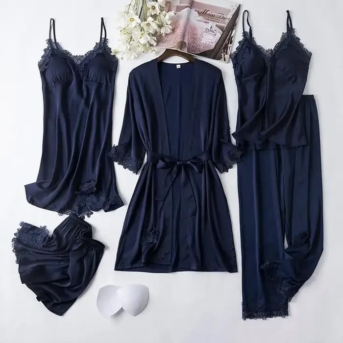 Ensemble de vêtements de nuit en Satin pour femmes