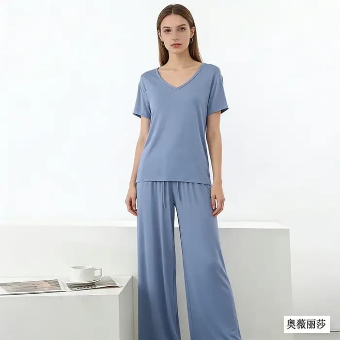 Ensemble pyjama à manches courtes pour la maison