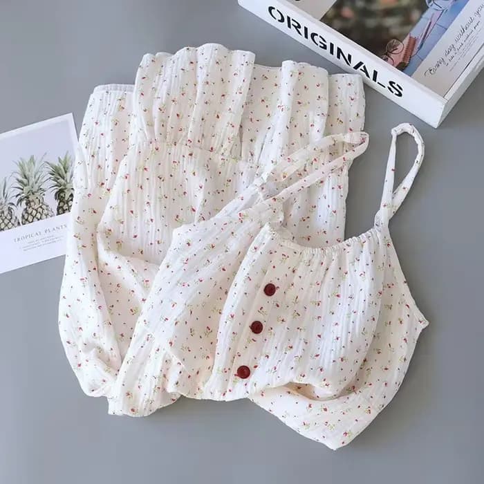 Chemise de nuit confortable en coton pour femmes