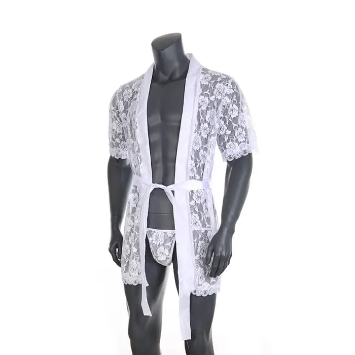Peignoir en dentelle pour hommes