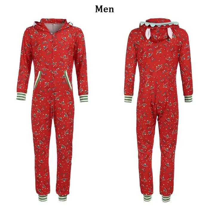 Combinaison pyjama de noël assortie pour la famille