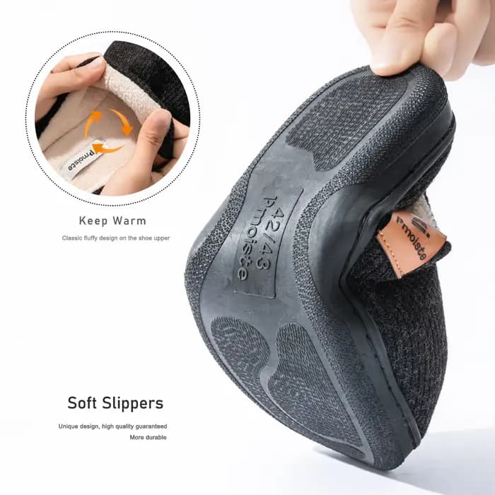 Pantoufles à coussin en mousse à mémoire de forme pour hommes