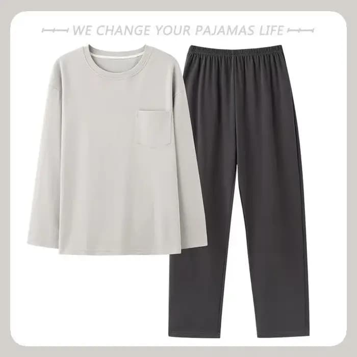 Nouvel ensemble pyjama homme 2026 – Haut à manches longues et pantalon