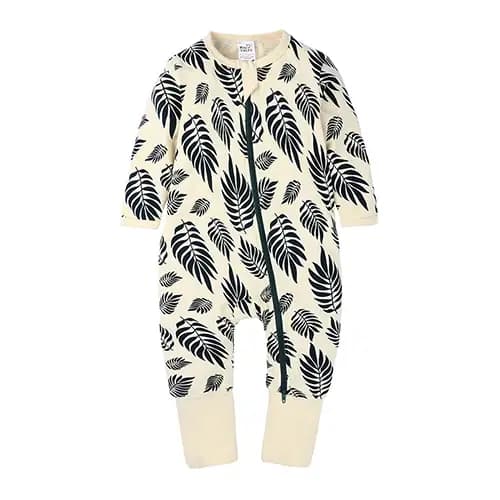 Barboteuse pyjama unisexe en coton pour bébé fille et garçon