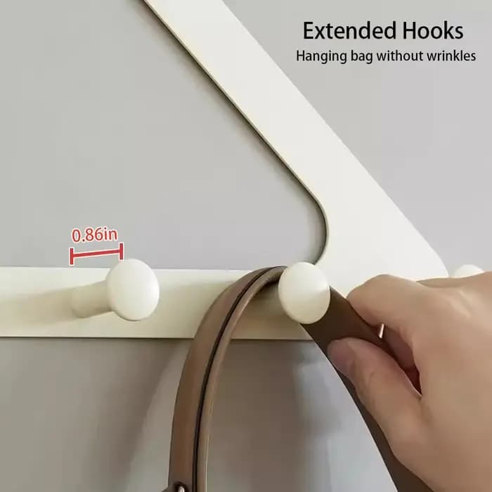 Crochets à vêtements à suspendre derrière la porte
