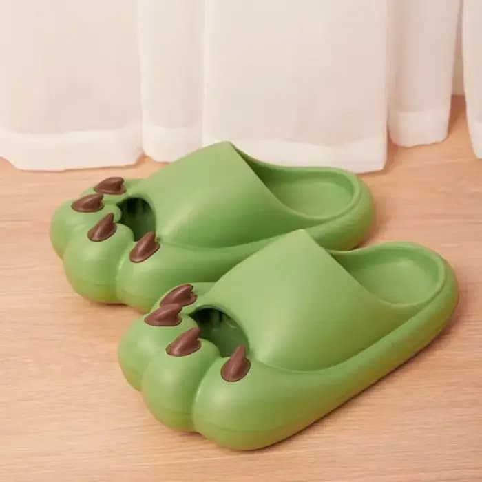 Pantoufles créatives décontractées en forme de patte de chat