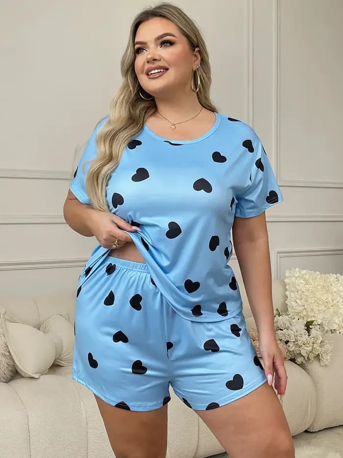 Pyjama grande taille en tissu de lait soyeux