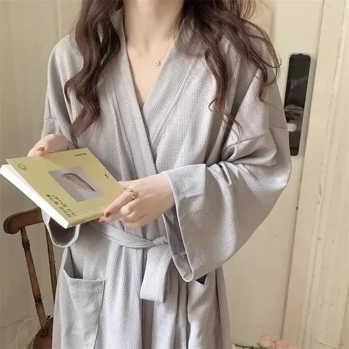 Robe de chambre luxueuse en tissu gaufré : Nouvelle