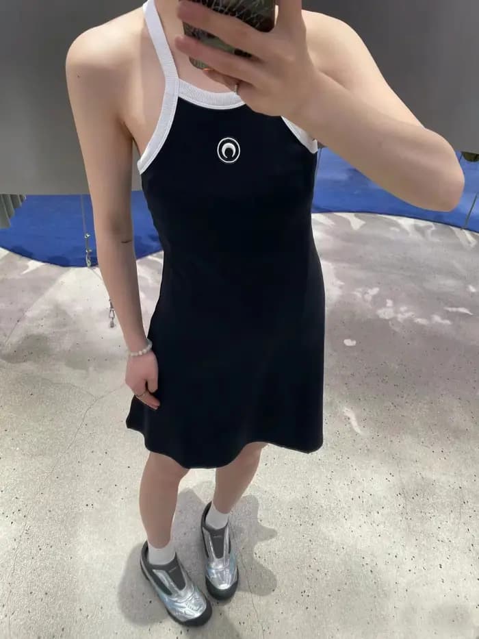 Robe décontractée à bretelles pour femme