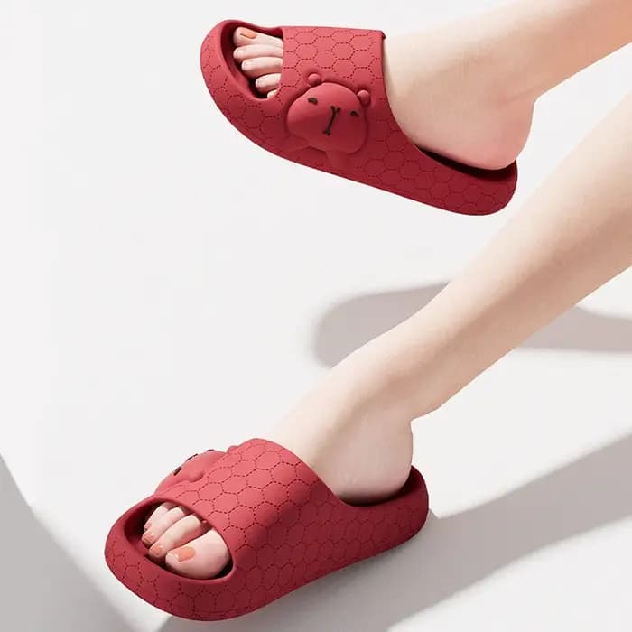 Mignonnes pantoufles d'intérieur Capybara pour femmes