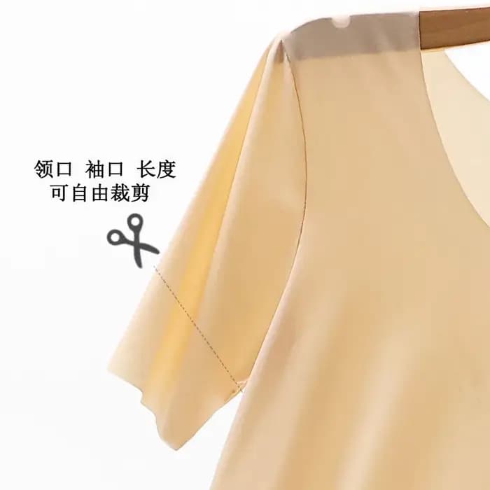 Robe de nuit en satin de soie pour femme