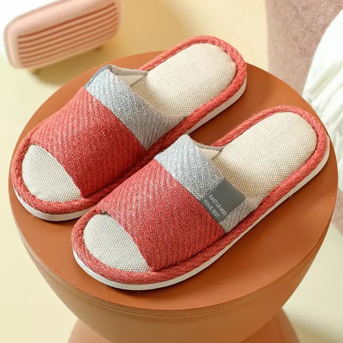 GUQIWT Pantoufles en lin pour le printemps et l'été