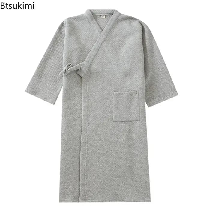 Peignoir Kimono Homme 2026 en Coton Doux et Chaud
