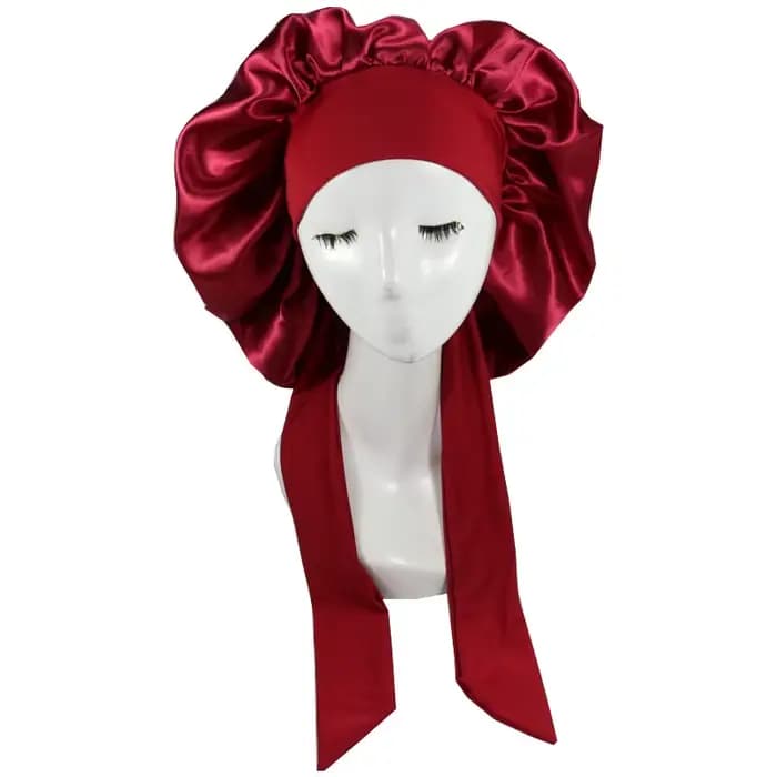 Femmes Satin solide chapeau De couchage nuit Bonnet De sommeil soins capillaires