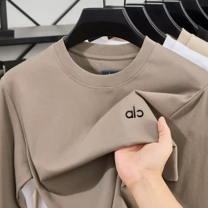 T-shirt Décontracté Confortable à Manches Longues pour Homme