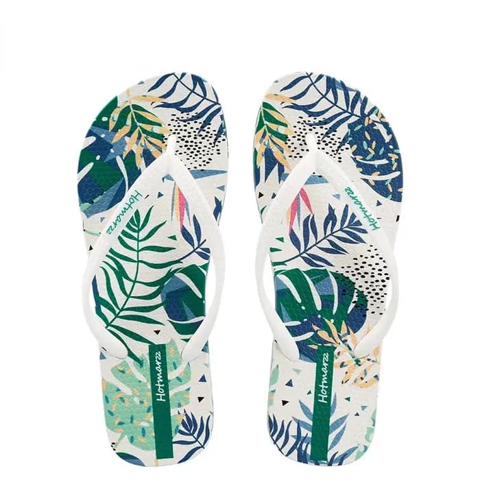 Pantoufles de plage coordonnantes à chevrons pour femmes