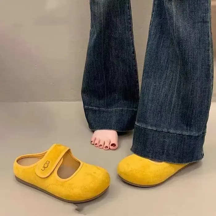 Chaussures pantoufles françaises Mary Jane pour femmes