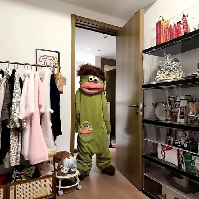 Nouvelle combinaison-pyjama 2026 Grenouille triste à poils longs