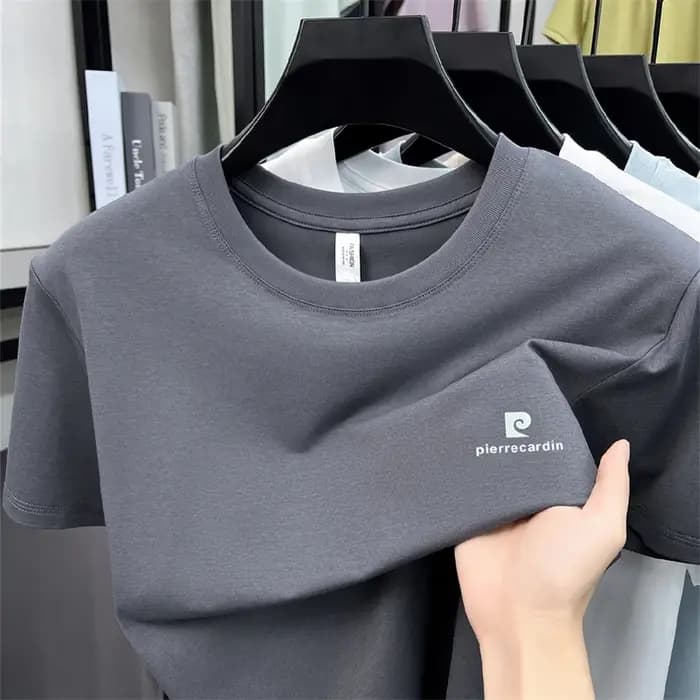 T-shirt Homme Haut de Gamme à Col Rond et Manches Courtes