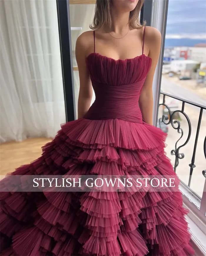 Robe de RhQuinceanera bordeaux pour femmes