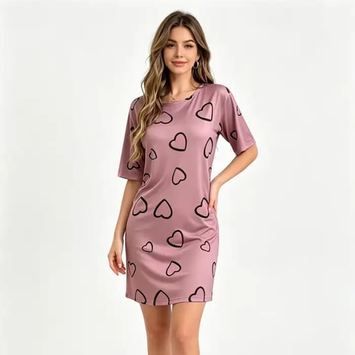 Pyjamas pour femmes, motif cœur pour la Saint-Valentin