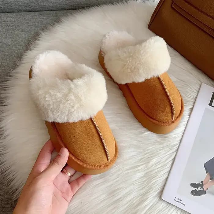 Pantoufles en Fourrure pour Femme