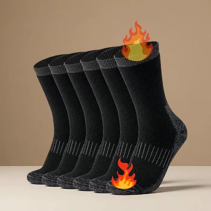 Chaussettes thermiques en laine mérinos, adaptées aux hommes et aux femmes, 3 paires de chaussettes