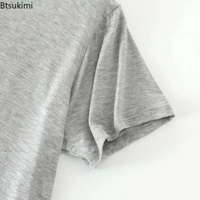 Ensembles de pyjama décontractés d'été pour hommes 2026 – Tenues de nuit douces en modal avec t-shirt à manches courtes et pantalon court – Grandes tailles – Vêtements d'intérieur