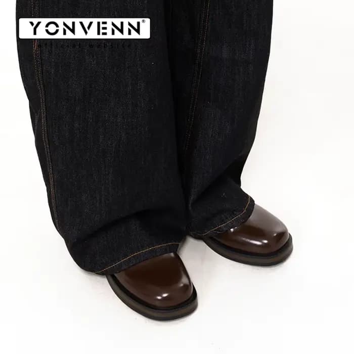 Nouvelles mules en cuir marron pour hommes