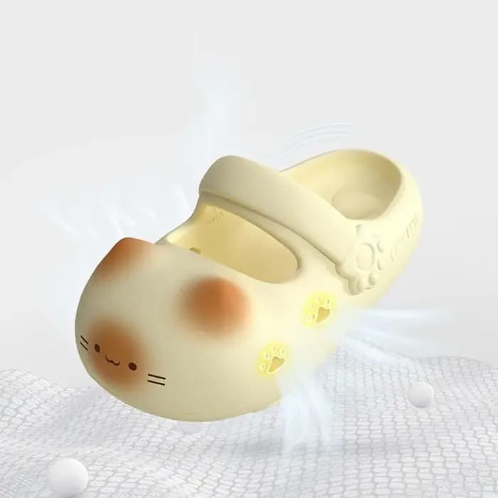 Nouvelles pantoufles antidérapantes patte de chat