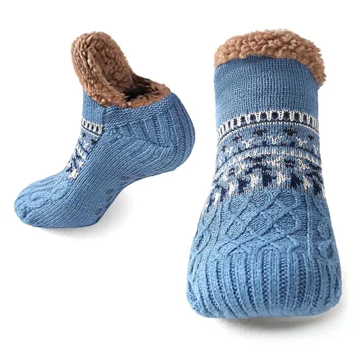 Chaussettes de sol de neige chaudes pour hommes et femmes, chaussettes de tapis de sommeil, chausset