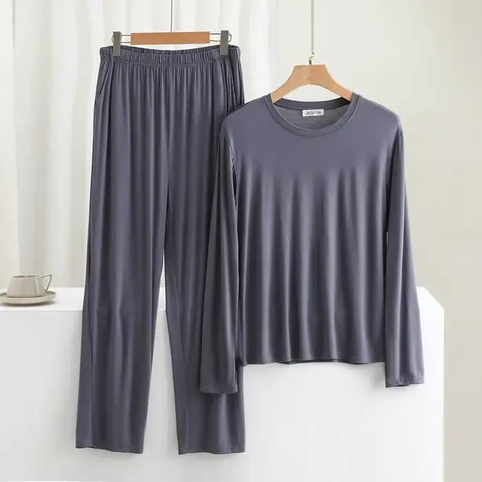 Ensemble pyjama deux pièces en coton pour homme
