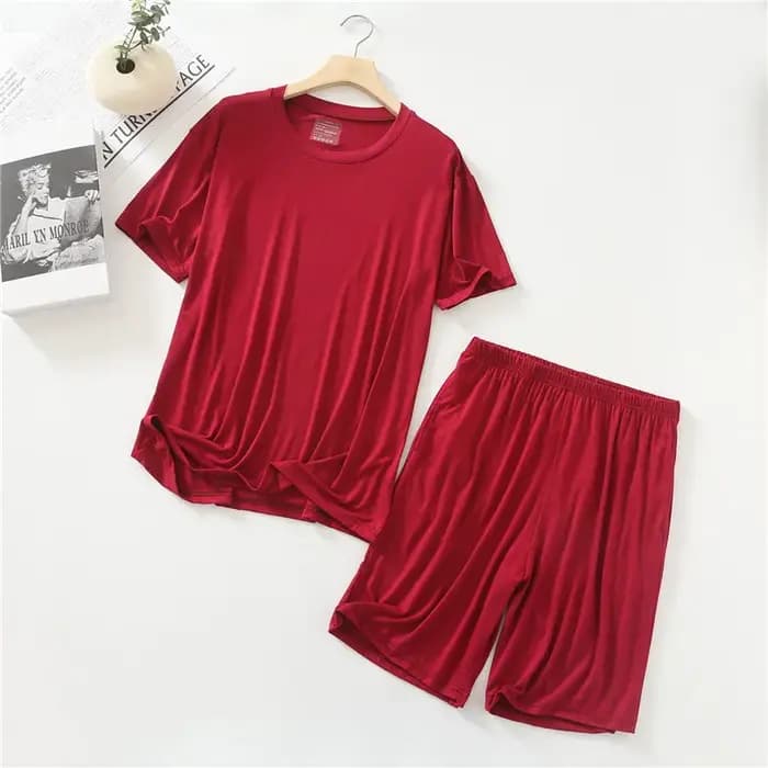 Pyjama d'Été à Manches Courtes pour Homme