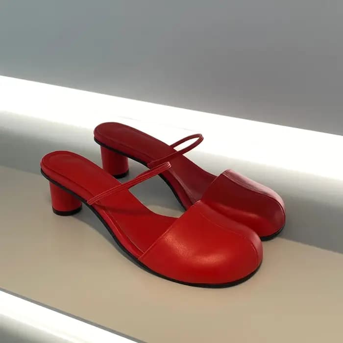 Mules d'été à bout couvert pour femmes