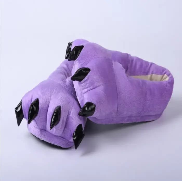Pantoufles à griffes d'animaux pour enfants garçons de 5 à 6 7 8 9 10 11 12 13 14 15 16 ans pantoufl