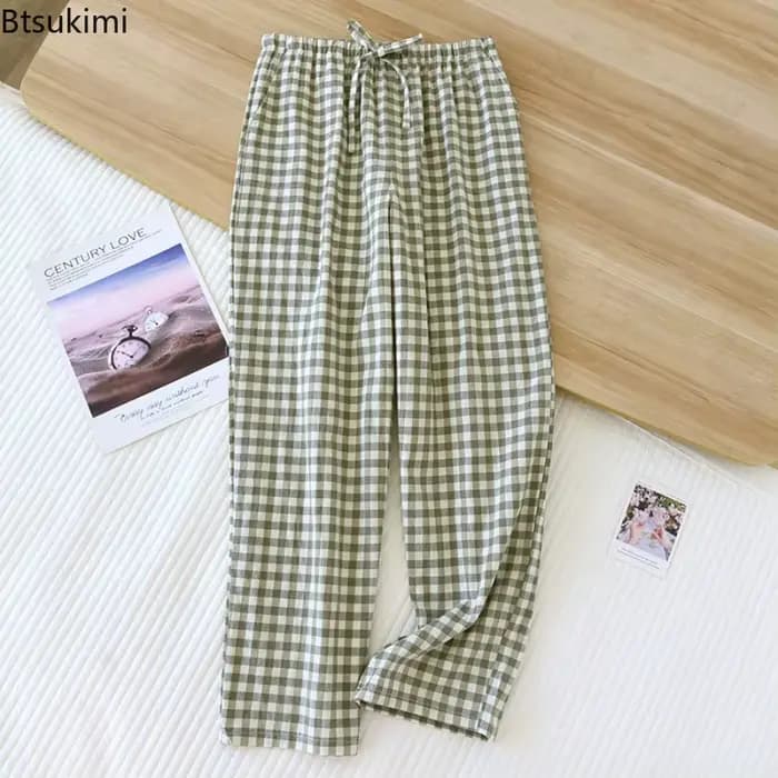 Pantalon de pyjama simple en pur coton pour femme